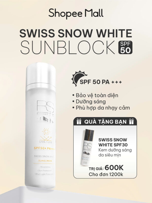 Kem Chống Nắng Swiss Snow White Sunblock SPF50